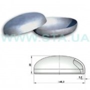 Заглушка оцинкованная стальная 48x3 мм ГОСТ 17379-01 фото