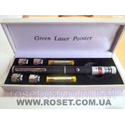 Лазерная зеленая указка Green Laser Pointer c 5 насадками фотография