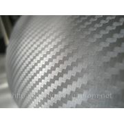 Пленка под карбон 3D CF airchannel графит и серебро фотография