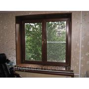 Окна в деревянный дом фотография