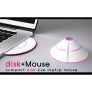 Мышка disk+Mouse в форме компакт-диска фотография