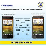 HTC T329D Proto vs HTC T328D DESIRE V CDMA+GSM фотография