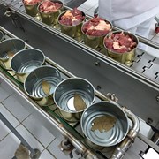 Поставка линии производства мясных консервов фотография