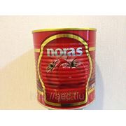 Томатная паста марки "NORAS" в 820 гр жесть банка из Ирана фотография
