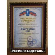 Предприятие удостоено почетного звания ЛИДЕР РОССИИ 2013. фотография