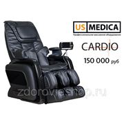 Массажное кресло Cardio в черном цвете. фотография