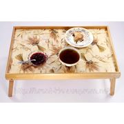 Внимание! Новинка — столик в постель (для завтрака) из бамбука с рисунком всего за 230 грн. фотография
