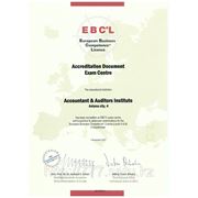 Аккредитация, выданное EBC*L International (Австрия) и Европейским Советом Кураторов (Германия). фотография