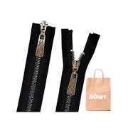 Скидка на молнию 5 мм металл зуб 110 см фотография