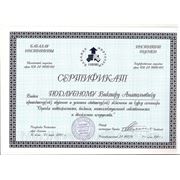 Сертификат оценщика Подлубный В. А.