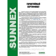 Гарантийный сертификат на сотовый поликарбонат Саннекс- Россия.