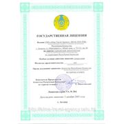Государственная лицензия, выданная ТОО Alma Travel agency на занятие турагентской деятельностью