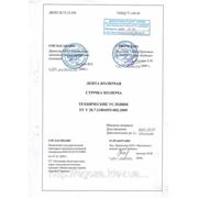 Технические условия ТУ Украина 28.7-21804553-002:2009 ЛК