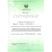 Сертификат ЗАО "Сбербанк-АСТ"