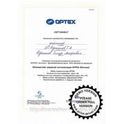 Сертификат OPTEX