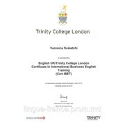 Международный сертификат Trinity College London. Деловой Английский (Business English)
