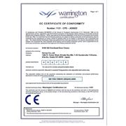 Сертификат на доводчики серии NHN-350