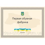 Сертификат Первая Обувная Фабрика "Киев".