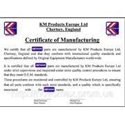 Официальным дистрибьютором компании «КМР Europe ltd.» (Англия - США), производителя запасных частей для дизельных двигателей: Komatsu, Caterpillar, Cummins, Mack.