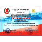 Диплом «100 лучших товаров России» 2012