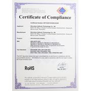 Сертификат RoHS BCTC2011010252-SZJR. Сенсорные и рекламные киоски