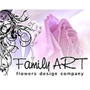 Логотип компании Family ART flowers design company (Алматы)