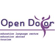 Логотип компании Open Door education language centre, education abroad. (Алматы)