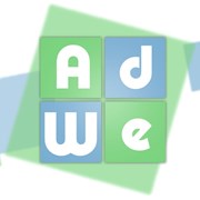 Логотип компании оформительская студия AdWe (Могилев)