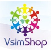 Логотип компании VsimShop, интepнeт мaгaзин (Курдюкова, ЧП) (Львов)