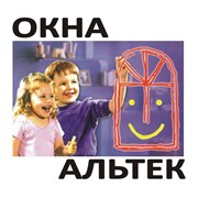 Логотип компании Окна Альтек - окна, двери, жалюзи, роллеты (Харьков)