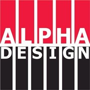 Логотип компании Alpha Design(Альфа дизайн) (Актобе)