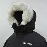 Опушка капюшона куртки Аляска-2 из натурального меха песца фото