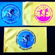 Флаги  и настольные флажки с логотипом фото