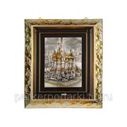 Картина 50203 на серебре «Собор Василия Блаженного» фото