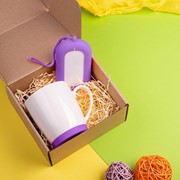 Набор подарочный MATISSE`TEAS: кружка, зарядное устройство, коробка, стружка, фиолетовый фото