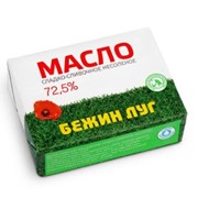 Масло крестьянское сладко-сливочное несоленое Бежин луг 72,5% фото