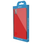 Клип-кейс PERO софт-тач для Samsung A30S красный фотография