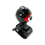 A-16 Global веб камера, 1,3 Mpix, USB 2.0, Красно-чёрный, Зажим, Подсветка: Нет