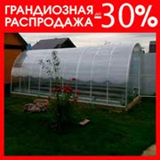 Усиленные Теплицы и Парники из поликарбоната. 3х4м, 3х6м, 3х8м, 3х10 метров.1-ый Поставщик. 2-ая УФ защита. Гарантия 10 лет. Код №42 фотография