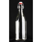 Бутылка стеклянная Грань 1 литр фото