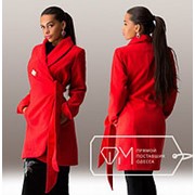 Пальто женское красное SD/-2334 фото