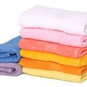Махровое полотенце-голубой -90х150-100% хлопок фотография