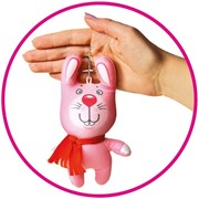Антистрессовая игрушка-брелок “Звери в шарфах.Зайчик“ фото