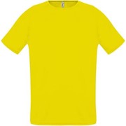 Футболка унисекс SPORTY 140 лимонно-желтая, размер M фотография