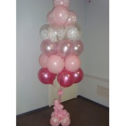 Композиция из шаров воздушных “Мега-букет для блондинки“ фото