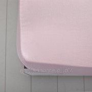 Простирадло Duz на резинці з бавовни 100x200 блідо-рожевий фотография