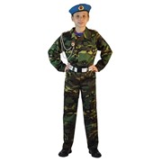 Карнавальный костюм Карнавалия.рф Костюм на 9 мая спецназовец парадный детский, 32 (122-128 см) фотография