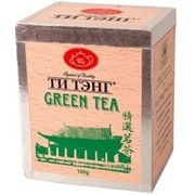 Чай весовой зеленый Ти Тэнг Green Tea в деревянном ящичке, 100 г 4791005115252 фото