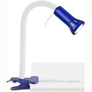 Настольная лампа офисная Brilliant 1x40W (E14) синий, белый/разноцветная, Flex фото
