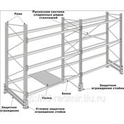 Стеллаж грузовой, палетный фотография